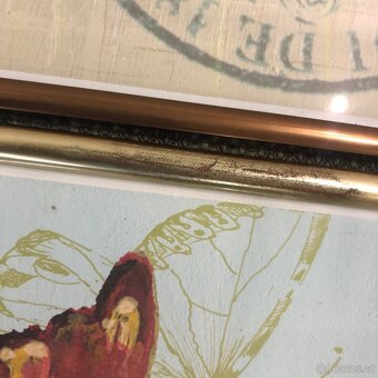 6 ramu na obrazky ctverec 40x40 zlate,medene - 4