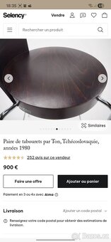 TON - barová židle 2 ks - 4