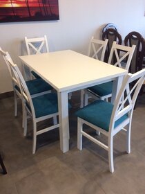 Jídelní set 4 židle Křižák + stůl - 4