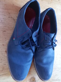 pánské kožené polobotky boty - 4