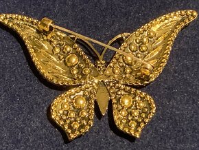 rhinestone brož,.7 x 5cm . - 4