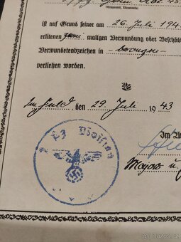 Dekret o udělení Odznaku za zranění v černé barvě, Wehrmacht - 4
