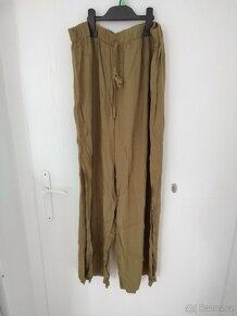 Letní kalhoty Shein Curve vel. XL, khaki/army zelená - 4