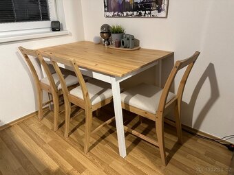 3× jídelní židle IKEA PINNTORP – přírodní styl, jako nové - 4