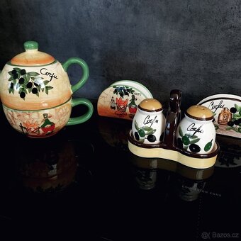 Čajová souprava, slánky a stojany na ubrousky - 4