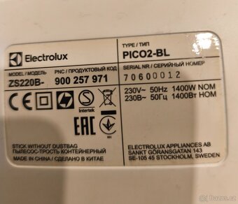 Tyčový vysavač Electrolux - 4