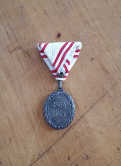 Ag medaile Červený kříž FJI, Rakousko Uhersko - 4