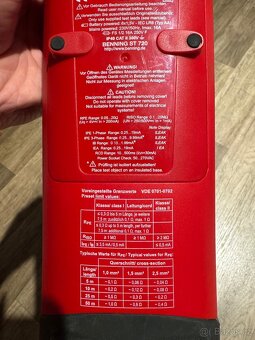 Revizní přístroj Benning ST720 s příslušenstvím - 4