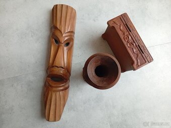 Dřevěné dekorační předměty - Egypt, Balkán - 4