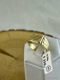 Pánský zlatý prsten - více druhů 2 - 4