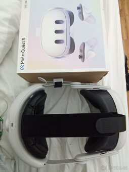Meta quest 3 512GB + headstrap kiwi 10k, pouzdro, pcvr kabel - 4