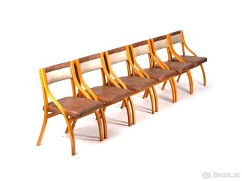 6x designové retro židle, návrh L.Volák, TOP stav. - 4