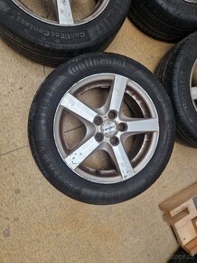 Alu kola 6.5Jx16 ET 45, 5x112, pneu 205/55 R16 91V Continent - 4