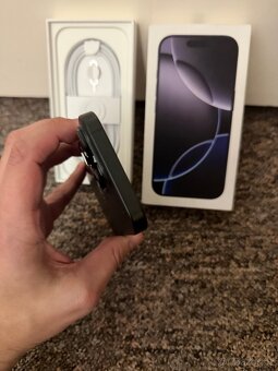 Apple iPhone 16 Pro 256gb Black Titan. 100% baterie, zaruka. - 4