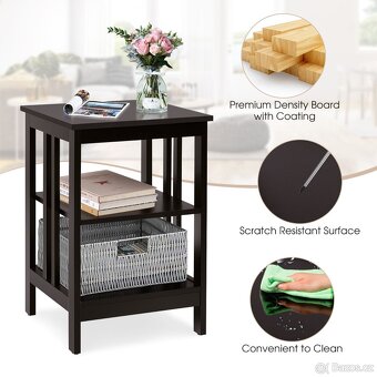 Odkládací stolek s úložným prostorem - 4