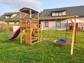 Dřevěný domeček pro děti , dětské hřiště - 4