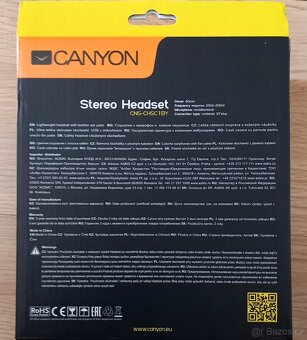 Nová sluchátka s mikrofonem Canyon CNS-CHSC 1BY - 4