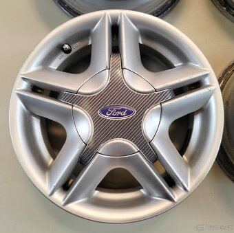 ALU disky na Ford Escort 13" + Originální střed. krytky For - 4