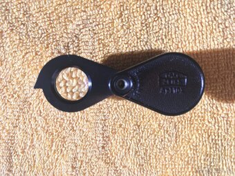 Lupa Apl.10x Carl Zeiss Germany Bakelitové pouzdro - 4