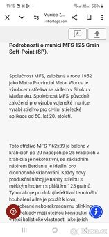Náboje 7.62x39 Lovecké SP poloplášť - 4