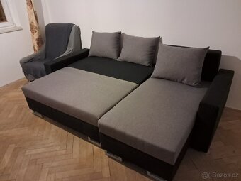 Rozkládací rohová sedačka - 4