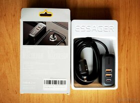 Essager PD 100 W 4 portová USB nabíječka do auta, nová - 4
