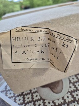RETRO SADA HRNKŮ 6KS,KARLOVARSKÝ PORCELÁN, STARÁ ROLE - 4
