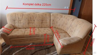 Rozkládací pohovka s kreslem - 4