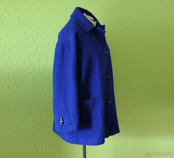 Královsky modrý duffle coat Miss Smith vel.42 - 4