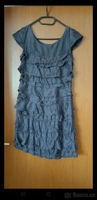 Společenské/letní šaty 100% hedvábí, vel.XS - 4