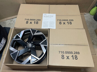 ŠKODA SUPERB 4 NOVÉ ALU TRISULI BLACK 8x18 ET44 - 4