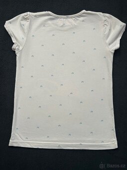 Dívčí vánoční tričko značky LINDEX - vel. 110/116 - 4