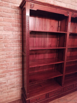 Dvojitý anglický regál knihovna. - 4