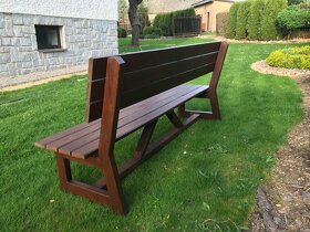 Dřevěné zahradní lavice - 4