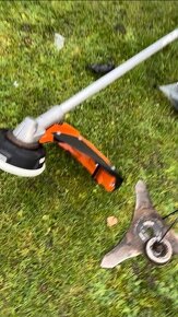 Stihl fs 460 profi křovinořez komplet s trojzubcem a popruhy - 4