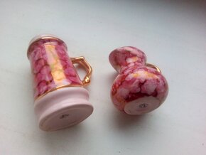 POHÁRKY NA LIKÉR - POPELNÍKY+DŽBANEK +KORBEL - - 4