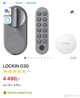 Chytrý zámek LOCKIN G30 - 4