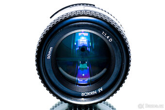 Nikon AF Nikkor 50mm 1,4D + UV filtr TOP STAV - 4