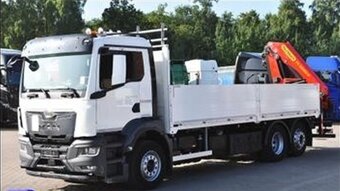 MAN TGS 26.470 - 6x2 -Valník + HR-Palfinger PK 22002 – EURO - 4