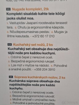 Fiskars - nová sada kuchařských nožů - 2 nože - 4