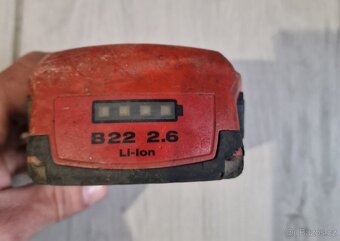 Hilti batérie 8.0 Ah, 5.2 Ah ,4.0 Ah, 2.6 Ah - 4