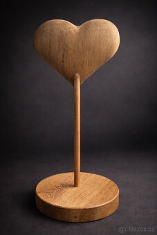 Dubové srdce s mašlí - 4