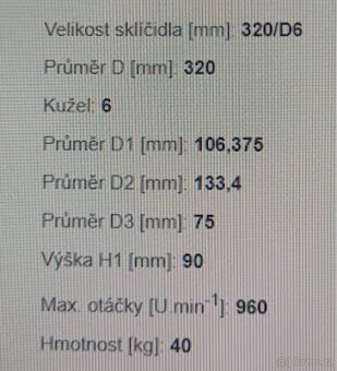 Sklíčidlo soustruh 320  nové - 4