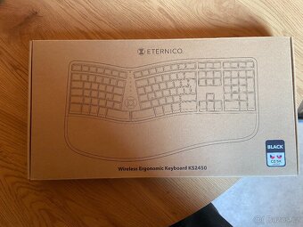 Ergonomická klávesnice Eternico KS2450 černá - CZ/SK - 4