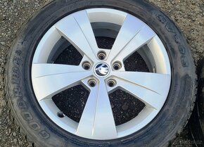 Orig. Alu Škoda Superb, Goodride 215/55R17 - 4
