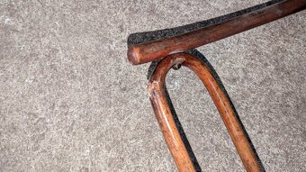 Starožitné houpací křeslo Fischel s podnozkou - 4