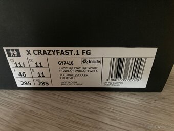 Kopačky Adidas Crazyfast 1 FG white - 4