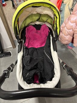 Kočárek - s korbou i sedačkou a 2 zatep. fusaky - 4