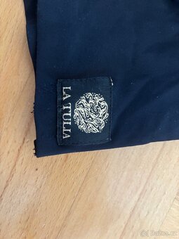 Nosicí bunda La Tulia černo-stříbrná s ornamentem (2 v 1) - 4