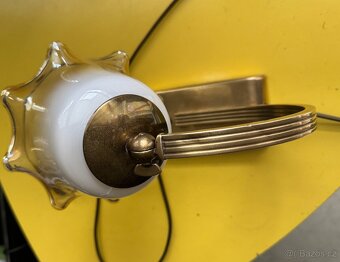 starožitná mosazná funkční lampička-více v inzerátu - 4